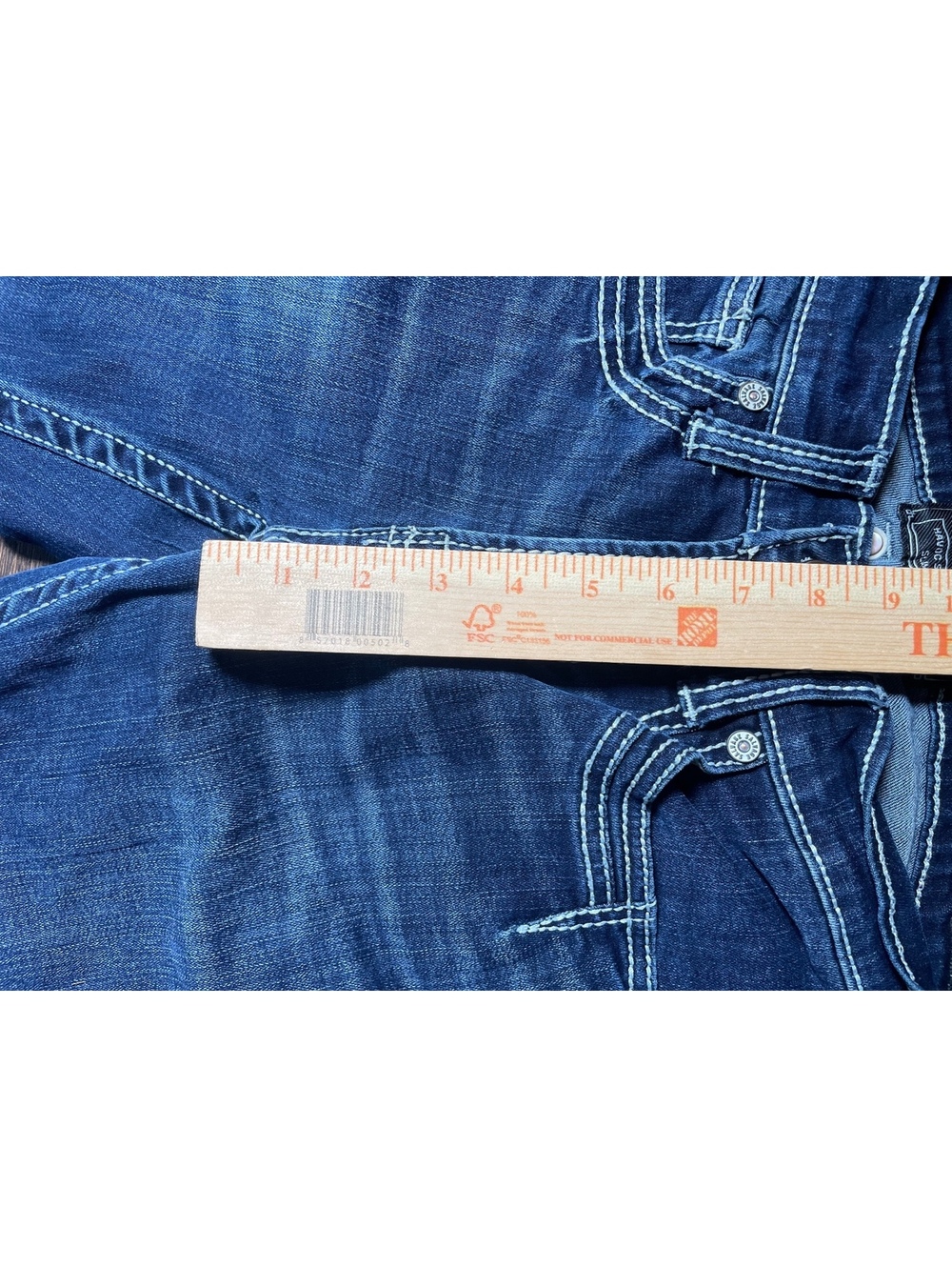 Salvage Supply Company embellished men’s Havoc straight jean dark wash 30x30 - Picture 4 of 10